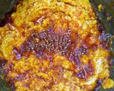 A picture of step 3 of Fried Egusi soup.