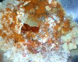 A picture of step 3 of Rice kabab (left over rice).