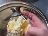 Homemade butter and buttermilk