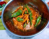 A picture of step 4 of Instant Tasty yummy chatpattu carrot and green chilli pickle.