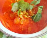 A picture of step 6 of Moong sprouts sabzi.