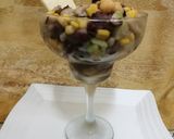 A picture of step 5 of Mexican Beans selad.