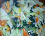 A picture of step 5 of Sautéed Vegetable Strips for Healthy Eating, Mario Style.