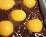 Foto del paso 4 de la receta: Bizcocho de chocolate con melocotón en almíbar