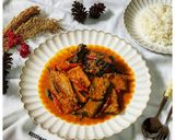 Foto langkah ke 6 dari resep Pindang Tongkol Pari Asap Tahu Terong Masak Pedas.