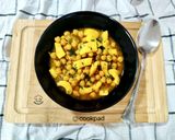 Foto del paso 7 de la receta: Guiso trufado de garbanzos con anillas de calamar