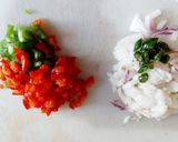 A picture of step 1 of Palak Upma.