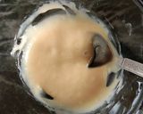 A picture of step 1 of Choco chip ombre cake (eggless).