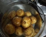 A picture of step 1 of Sindhi Aloo Tuk.