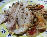 Foto del paso 5 de la receta: Pescado con verduras express 🐟
