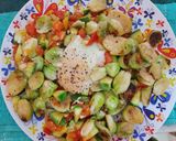 Foto del paso 8 de la receta: Col de Bruselas salteadas con huevo