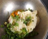 A picture of step 1 of Steamed Batata vada Chat.