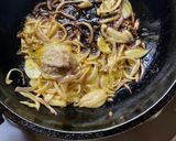 A picture of step 5 of Stuffed Karele or Bitter Gourd with Chicken Qeema in Kashimiri style.