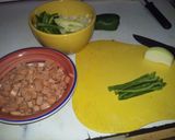 Foto del paso 1 de la receta: Arroz frito de carne y salchicha