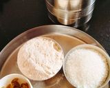 A picture of step 1 of Wheat flour (Aate) ka Halwa.