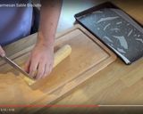 A picture of step 4 of Parmesan Sable biscuits.