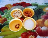 A picture of step 3 of Healthy tasty musk melon dry fruit milk shake.