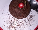 A picture of step 5 of Choco lava cake.