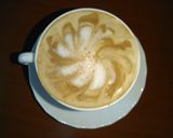 A picture of step 6 of Cappuccino without any machine or milk frothier.