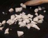 A picture of step 2 of Bangers n mash with a twist.