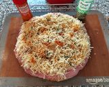Foto del paso 5 de la receta: Pizza margarita con jamón cocido y queso