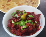 A picture of step 4 of Chuqandar ki bhujiya 😋.