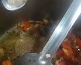 A picture of step 4 of Dal Palak.
