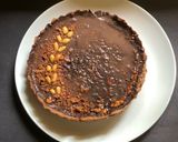 A picture of step 6 of No bake Chocolate Peanut Butter Tart.