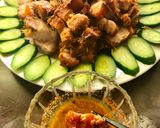 Hình bước làm 2 của món Ba chỉ chiên sả ớt
