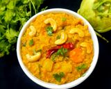 A picture of step 12 of Turnip sambar rice.