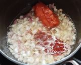 A picture of step 3 of Soya chunks dry Manchurian.