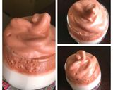 A picture of step 4 of Pink (Beetroot) Dalgona Coffee: VEGAN VERSION.