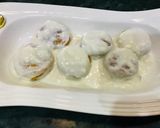 A picture of step 1 of Dahi Phulkiyan.