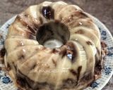 Gambar langkah 6 resipi Puding Roti Marble.