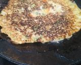 A picture of step 3 of Besan ka chilla.