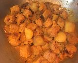 A picture of step 6 of Soya Matar / Soya Green Peas Curry.