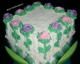 Foto langkah ke 9 dari resep Cake Hias Bunga Rose (base cake sponge cake).