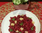 A picture of step 5 of Beetroot sabudana khichdi.