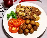 Hình bước làm 3 của món Bò Beefsteak(Bò Áp Chảo)
