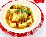 Hình bước làm 3 của món Đậu Hủ Sốt Nấm Cà Chua Chay