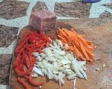 Foto del paso 1 de la receta: Minis wraps integrales de pollo y vegetales