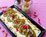 A picture of step 15 of Spinach jalebi with nutty cheese rabdi.