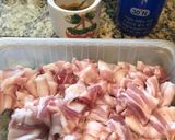 A picture of step 1 of Braised Pork Belly.