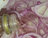 A picture of step 2 of Chilli Onion Rings or Laccha onion.