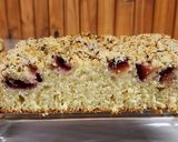 Foto del paso 8 de la receta: 🥧 Torta de Alemana de Ciruelas (Pflaumen Streuselkuchen) - Kuchen de ciruelas frescas 🥧 sin amasar
