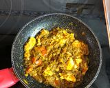 A picture of step 4 of Mirra ghanemi (smoked eggplant stew).