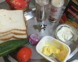 A picture of step 1 of Malai butter with tomato sandwich.