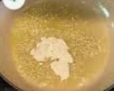 A picture of step 2 of Italian white sauce pasta.
