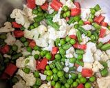 A picture of step 3 of Vegetable pulao.