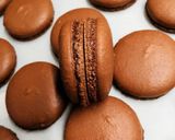 A picture of step 4 of Milk Chocolate Macarons.
